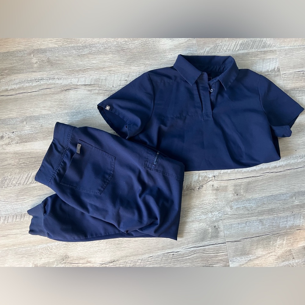 Figs Set Technical Collection Zamora Joggers Navy Size Lg - Picture 2 of 7